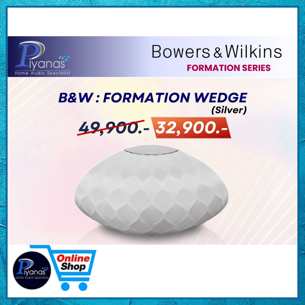ลำโพงบลูทูธ/ไร้สาย Bowers&Wilkins : FORMATION WEDGE(สีเงิน)